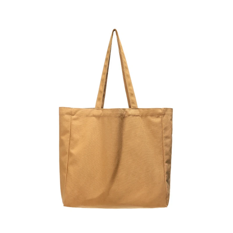 

atinfor Cotton Canvas Women Shoulder Bag Grocery Foldable Eco Handbags Casual Reusable Shopping Bag Lady Tote Bags Large