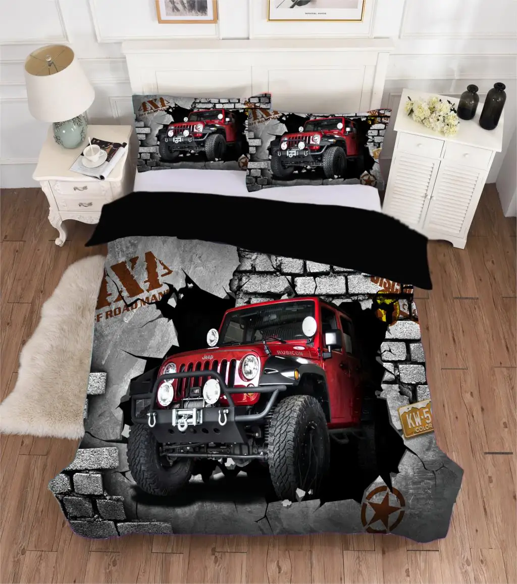 

Fantasy Animals Cars 3D Print Comforter Bedding Set Queen Twin Single Duvet Cover Set Pillowcase Home Luxury Bedclothes Soft