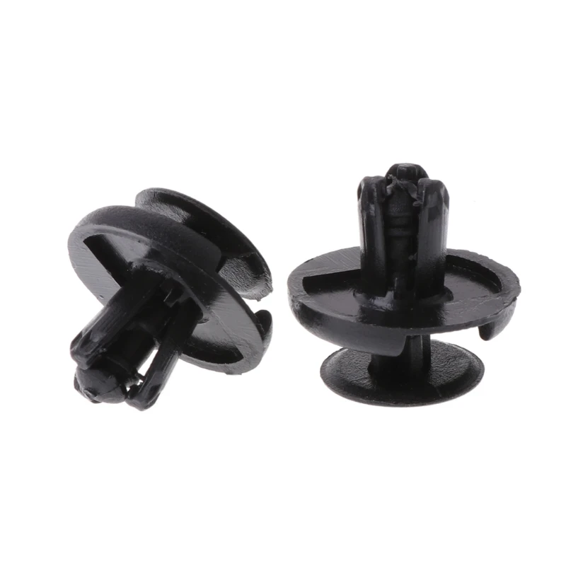 

50 Pcs 7mm Hole Black Plastic Fastener Bumper Fender Push Clip For Suzuki Alto