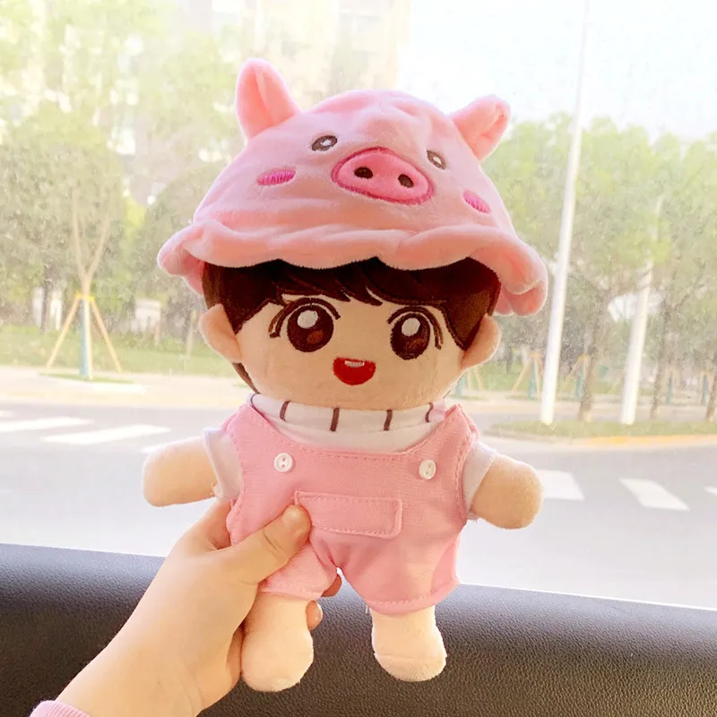 

20cm idol Doll Baby Clothes Cute Plush Hat Doll animal Body-Shape Children's Gifts Birthday Present Plush Toy Accessories