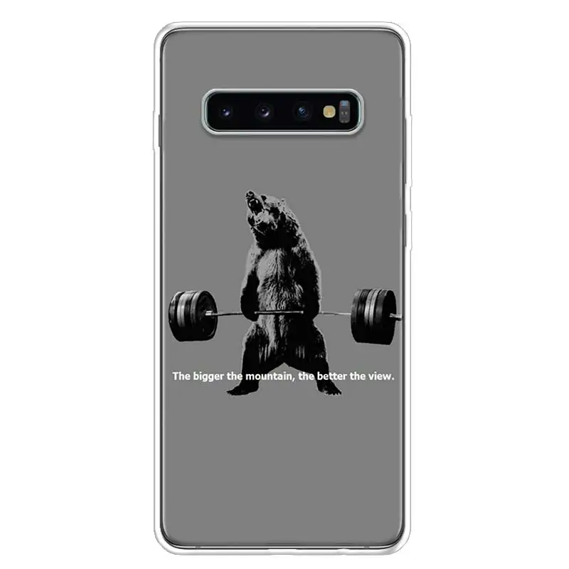 Bodybuilding Gym Fitness For Samsung Galaxy A51 A50 A71 A70 Phone Case A40 A41 A30 A31 A20E A21S A10 A11 A01 5G A6 A8 + A7 A9 Pl images - 3
