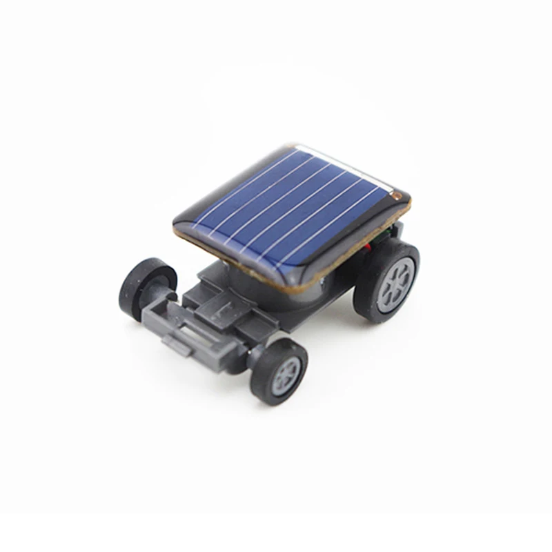 New Strange Black Creative Smallest Mini Solar Powered Car Kids Children Educational Model Toys For Baby Birthday Party Gifts|mini solar powered