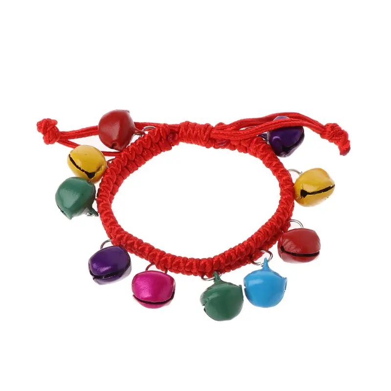 

Colorful Jingle Bells Dance Stretch Bracelets Kids Jewelry For Christmas Party
