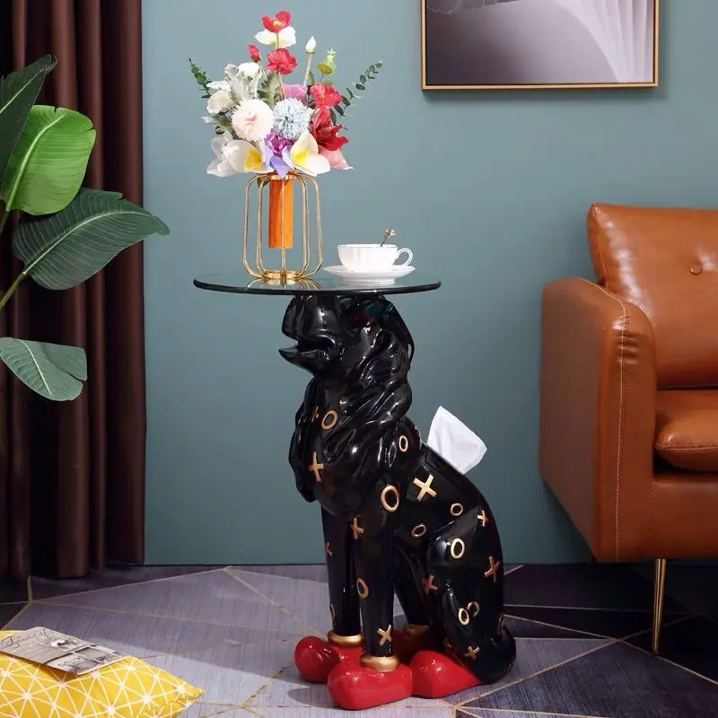 

Home Decor Resin Dog Statue Modern Home Living Room Decoration Sculpture Creative Personality Landing Ornaments Animal Gifts
