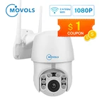 IP-камера Movols, 1080P, PTZ, Wi-Fi, 4-кратный зум, водонепроницаемая, 2 МП