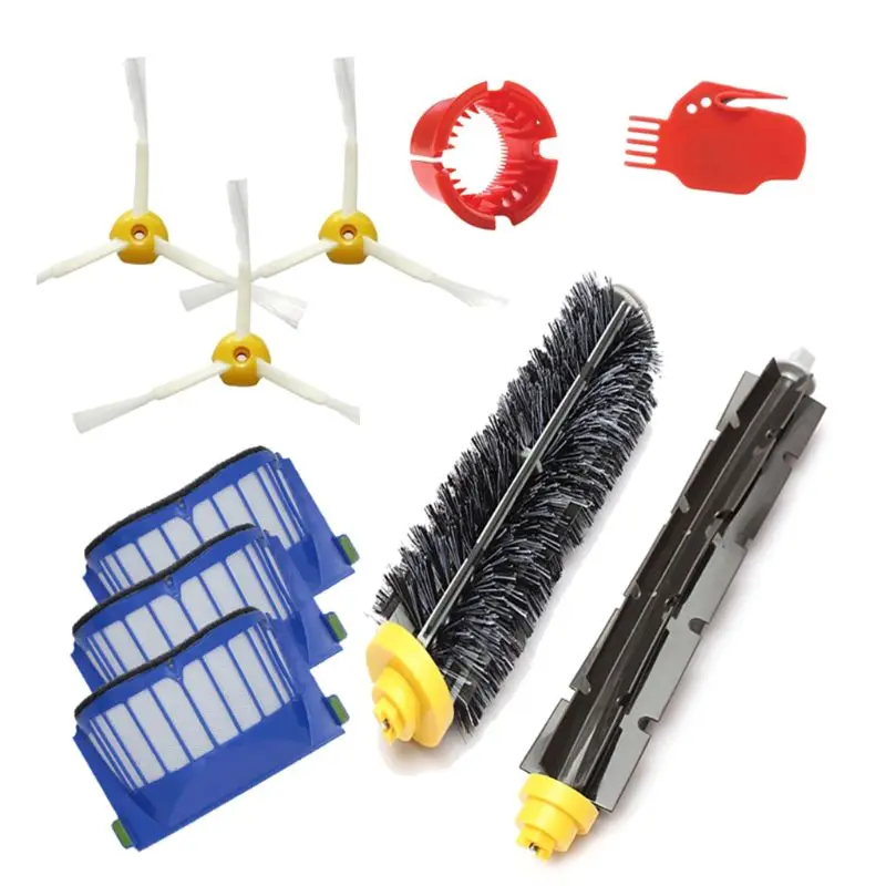 

Replacement Kit Bristle Brushes Parts Accessories for irobot 610 611 627 620 630 650 Vacuum 600 Series A0NC