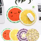 Прекрасный вырезать мультфильм Силиконовые Мышь стол коврик круговой Мышь Pad Творческий Индивидуальный Коврик для мыши Мышь Pad арбуз персик, поросенок