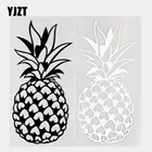 YJZT, 8  16,5 см, модные виниловые наклейки в виде ананаса, Гавайские автомобильные наклейки, цвет черныйсеребристый, 20B-0300