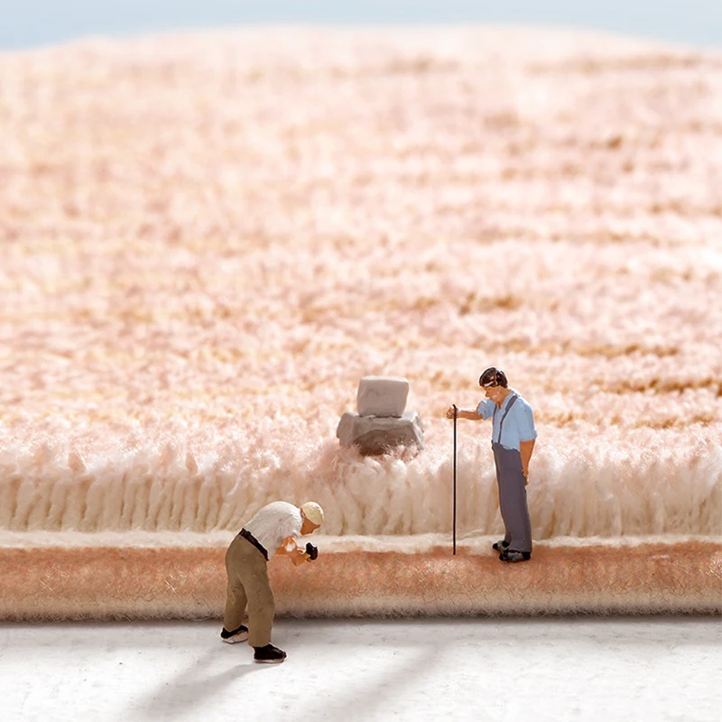 Длинный полосатый ковер для спальни современный минималистичный мягкий