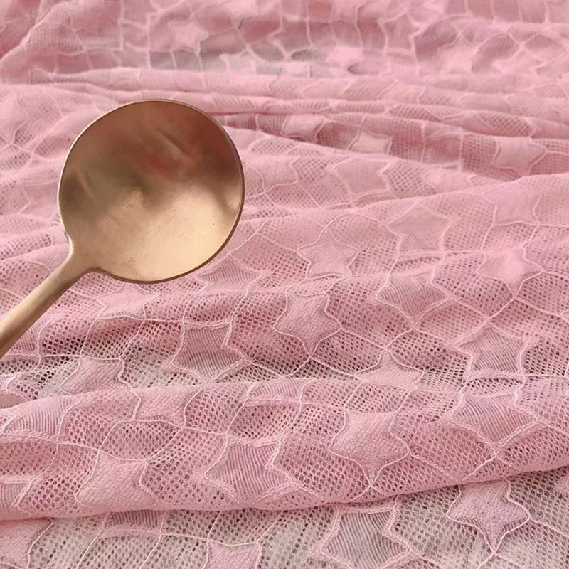 1 м/лот ширина 150 см новинка кружево вышивка в виде звезды тюль африканская ткань