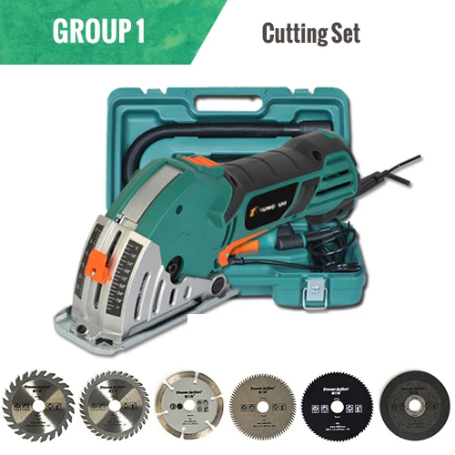 Cutting Set 500 Вт многофункциональная деревообрабатывающая электрическая бензопила DIY инструмент металлическая плитка мини-режущая машина циркулярная пила набор бытовой бензопилы - Цвет: Cutting Set