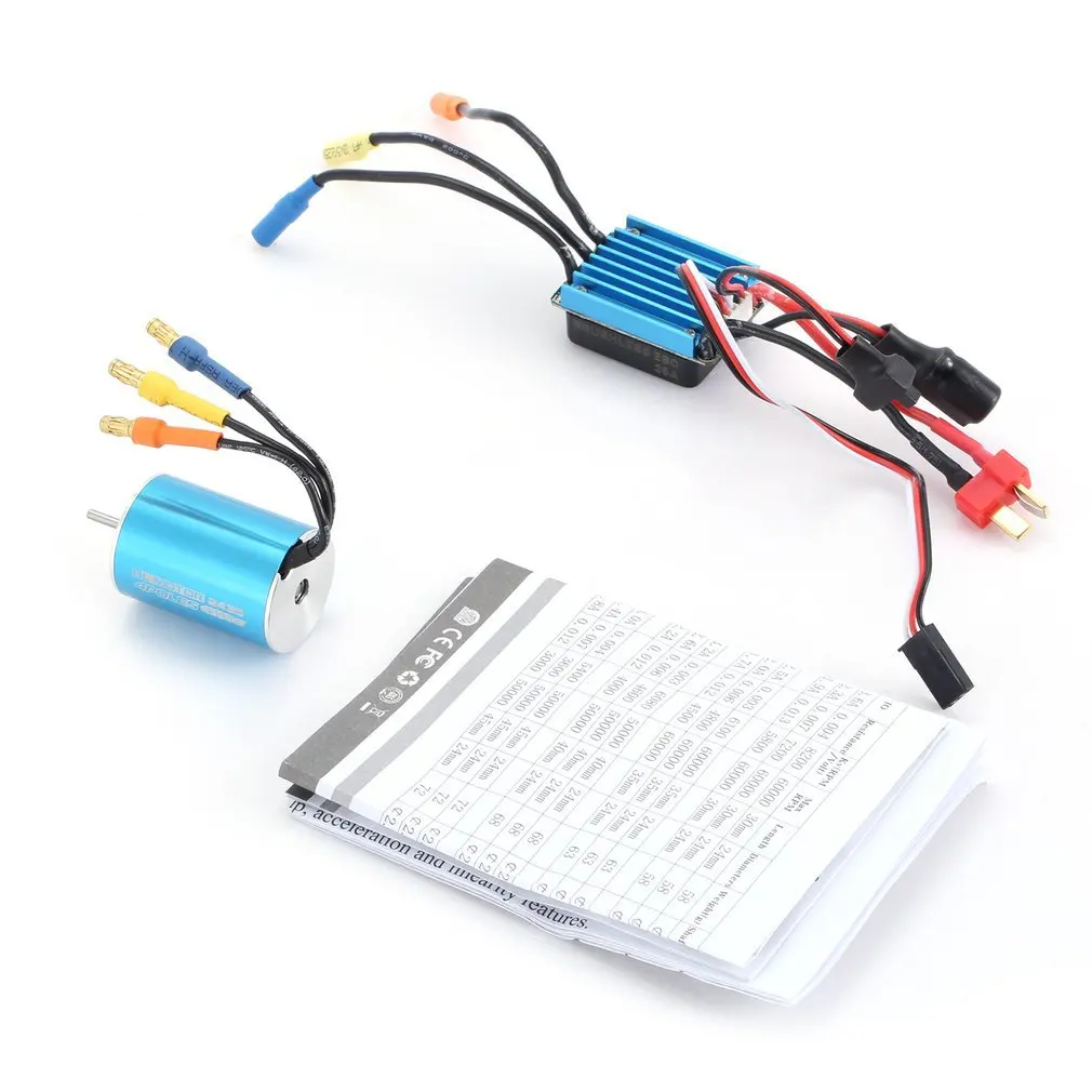 

SURPASS HOBBY 2435 4500KV Sensorless Brushless Motor With 25A Brushless ESC Electric Speed Controller For 1/16 1/18 RC Car