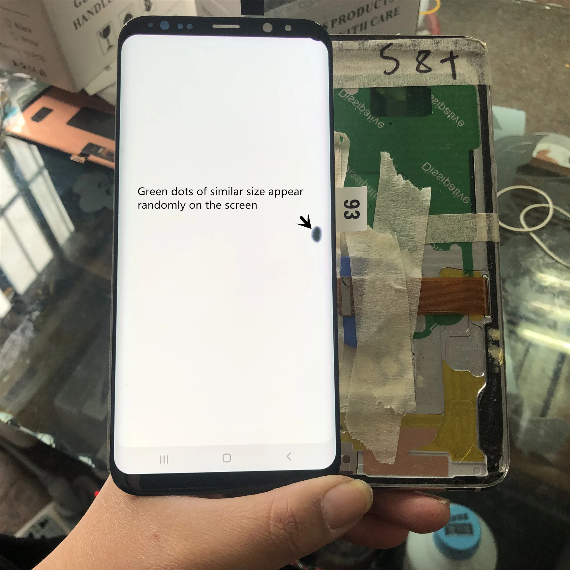 

For Samsung Galaxy S8+ PLUS G955A G955U G955F Original AMOLED LCD Display+Touch Screen Digitizer With Spot + Frame Replacement