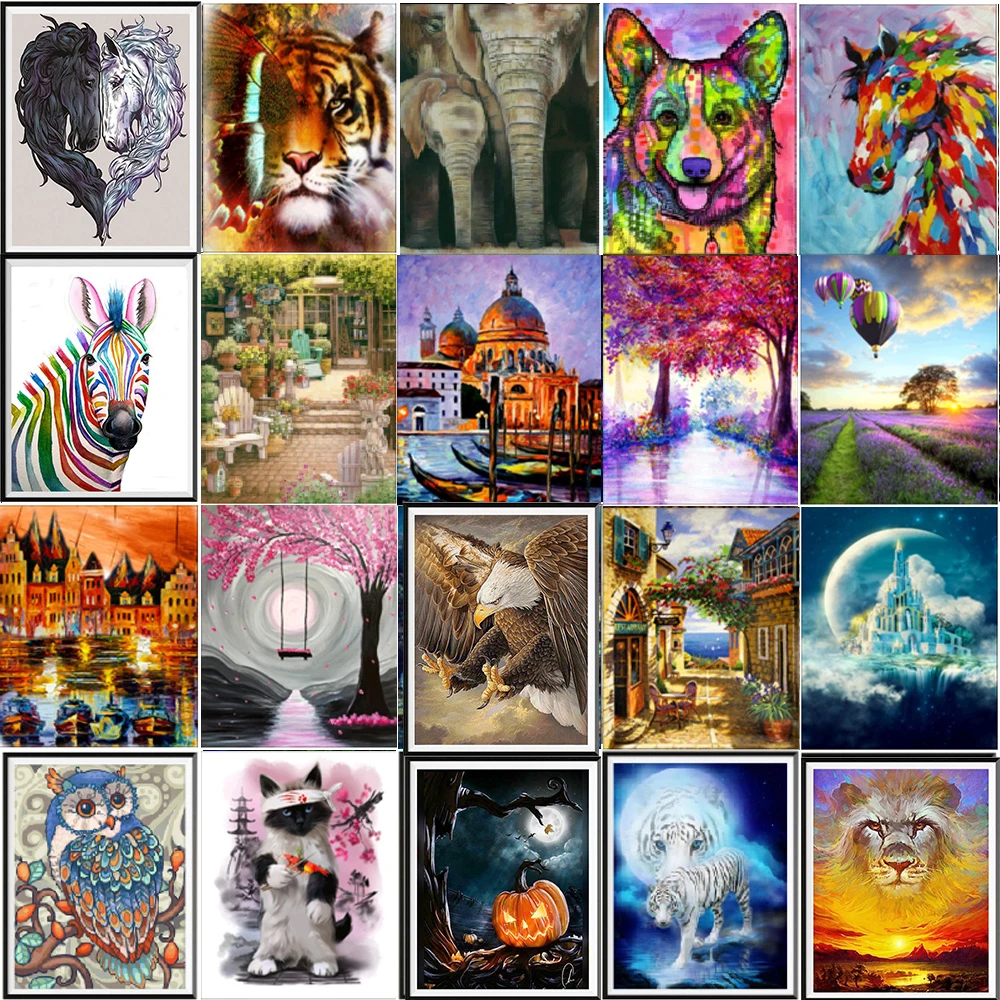 

5D diond окрашенные полностью алмазные животные круглые алмазные мозаичные узоры домашний декор DIY ручная работа