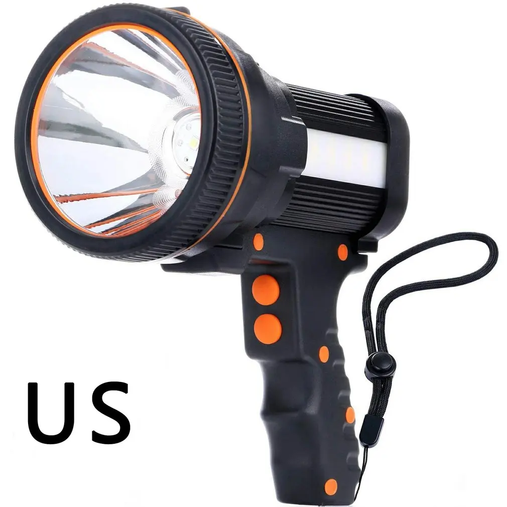 

Handheld Searchlight Super Bright With Ergonomic Handle And Side Light 5 Light Modes Searchlight Flashlight