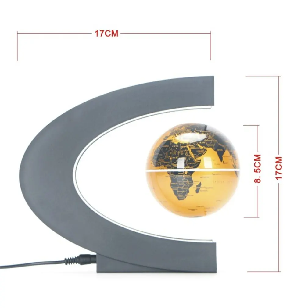 

LED World Map Magnetic Levitation Floating Globe Night Light Office Home Electronic Anti Gravity Ball Lamp Novelty Decoration