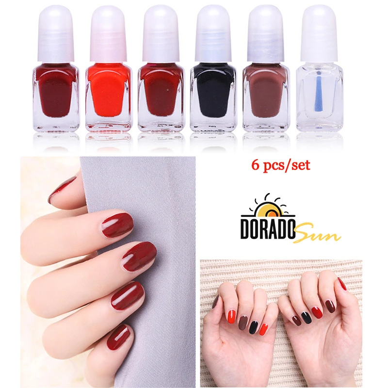 DORDOSUN 6 шт. лак для ногтей Быстросохнущий Сияющий Блестящий ногтей|Лак ногтей| |