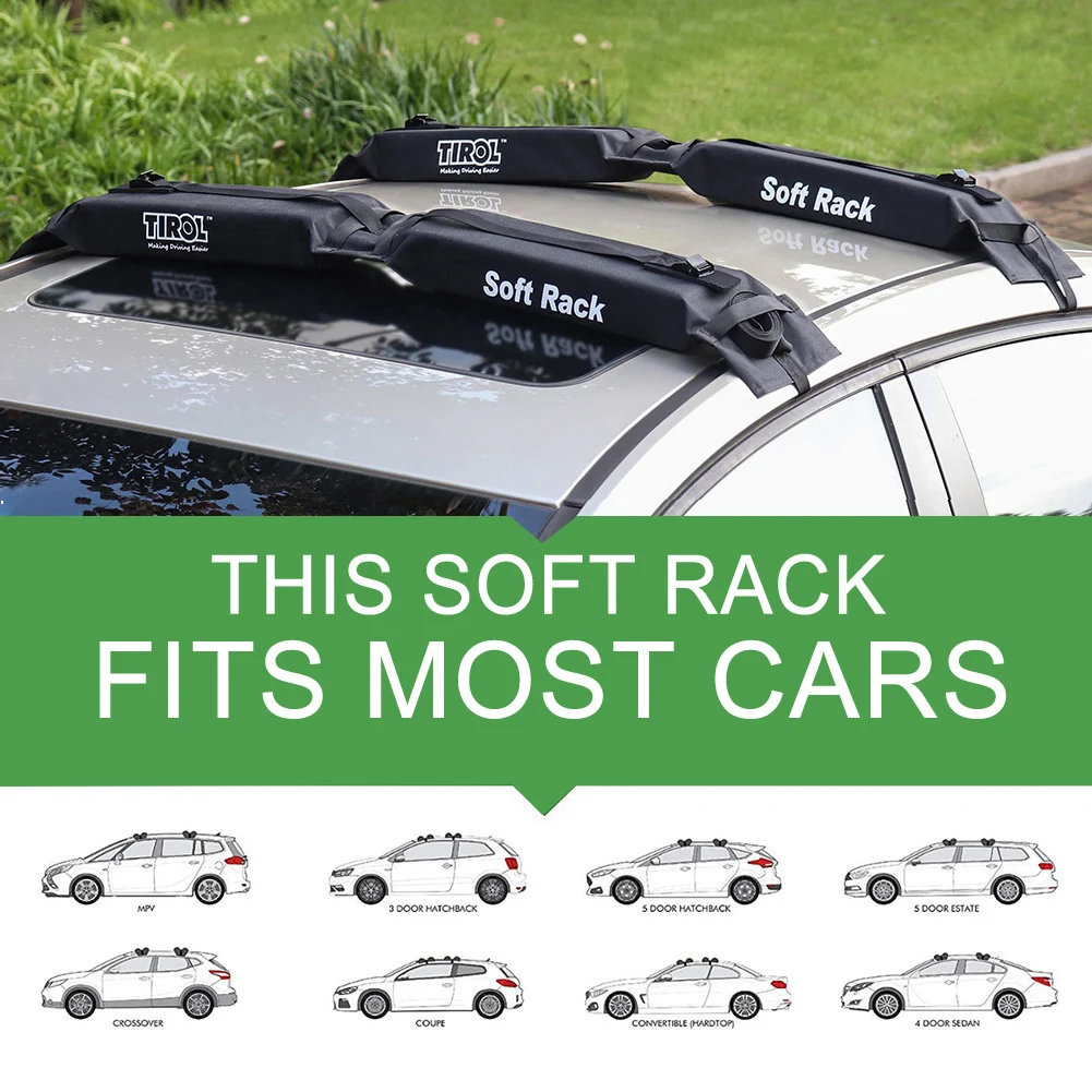 

Мягкая Автомобильная багажник на крышу, багаж, доска для серфинга, весло, анти-вибрация, автомобильные аксессуары, автомобильный уличный ба...