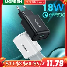 Ugreen USB Quick Charge 3.0 QC 18W USB Charger QC3.0 Fast Wall Charger Mobile Phone Charger for Samsung s10 Huawei Xiaomi iPhone
