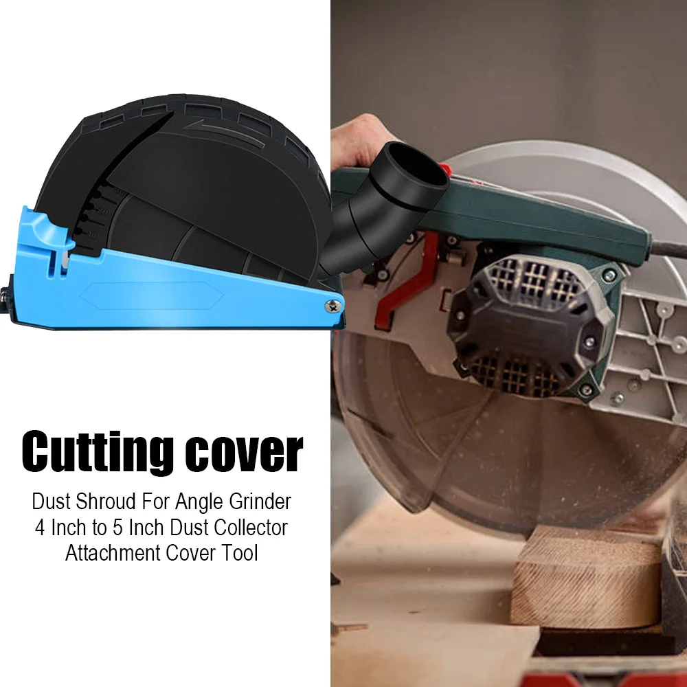 

Dust Shroud For Angle Grinder 4 Inch to 5 Inch Dust Collector Attachment Cover Tool Universal Angle Grinder Cutting Cover