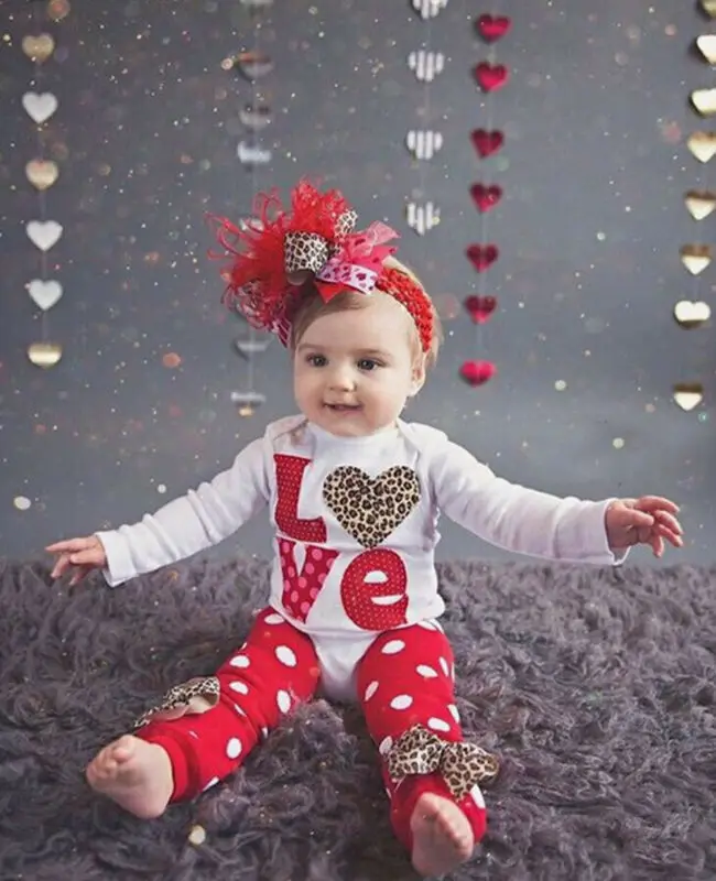 

Imcute Baby Spring Summer New Fashion 3PCS/Set Newborn Infant Baby Girl Outfits Clothes Romper Bodysuit+Pants Leggings