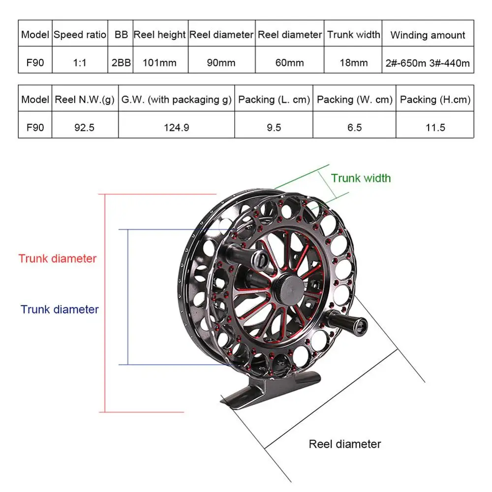 

Metal Flywheel Raft Wheel High Speed Bearing System Front Wheel Reel Fishing Seaknight Rapid