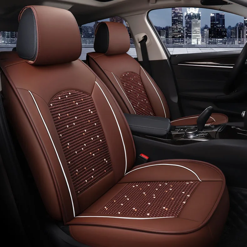 Чехол для сиденья автомобиля из ледяного шелка bmw e60 golf 7 volvo v40 nissan qashqai j10 kia cerato toyota