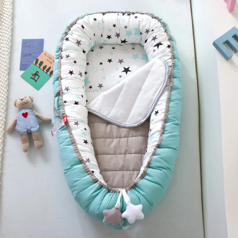 Baby Bed Portable Newborn Nest Crib for Boys Girls Cradle Cot Toddler Sleeping Bed with Changing Pads  YHM057