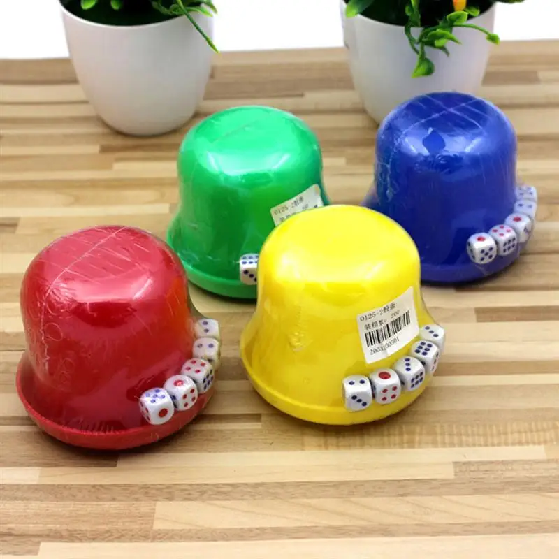 1 набор случайных чашек для кубиков прочная коробка с кубиками крышкой поддона