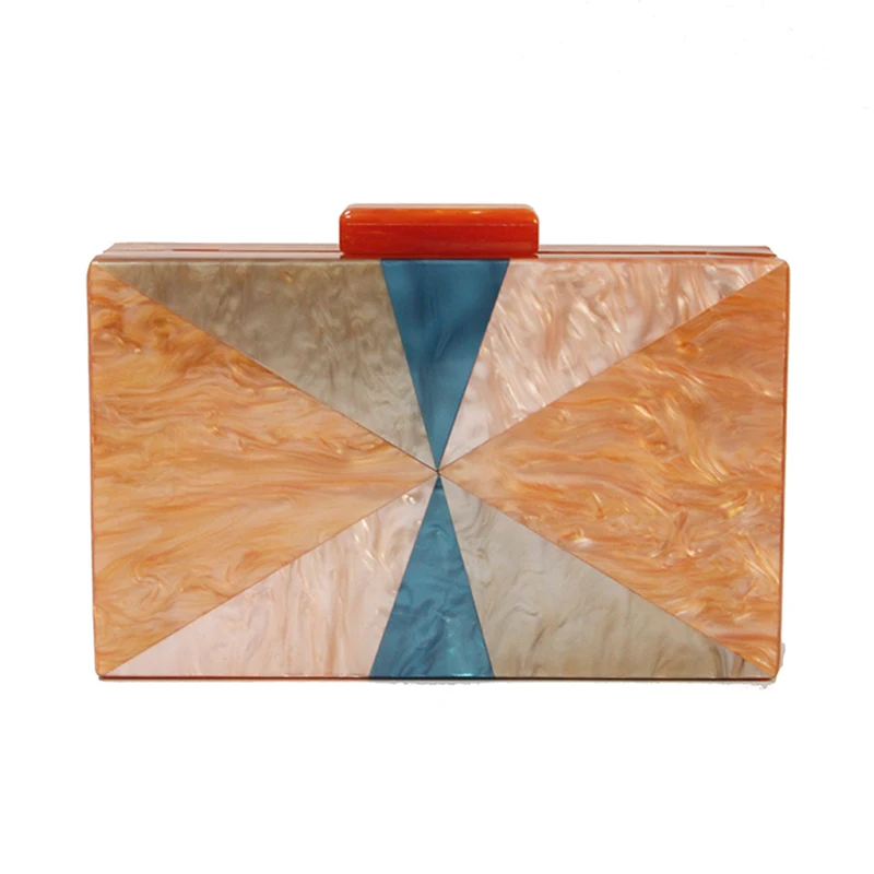 Цветная Акриловая мини сумка на плечо с жемчугом женские клатчи маленькие сумки