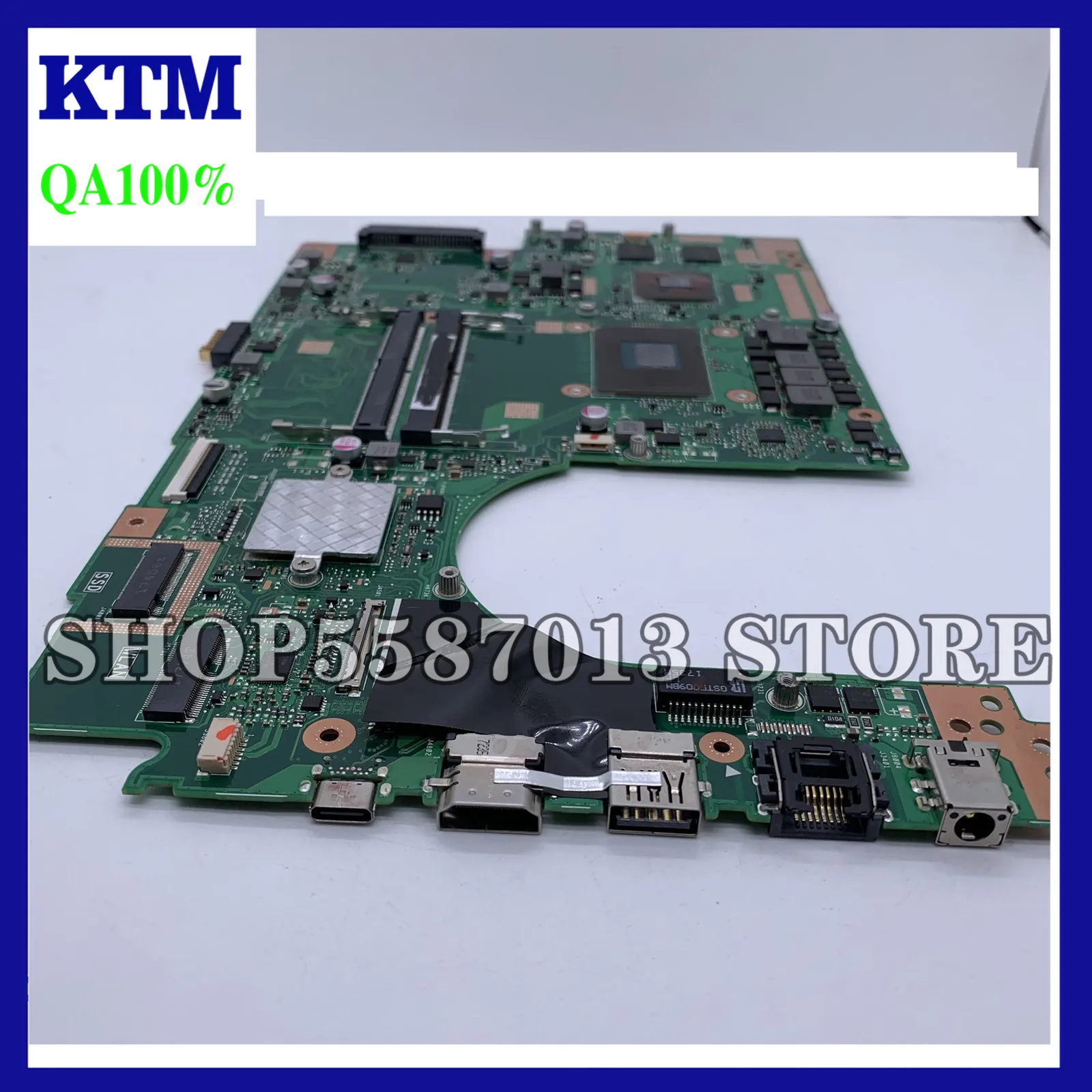 

KEFU X580VN Motherboard For ASUS X580VD X580V Laptop Motherboard I7-7700HQ GTX1050-2G Test beFore Shipping Work 100%