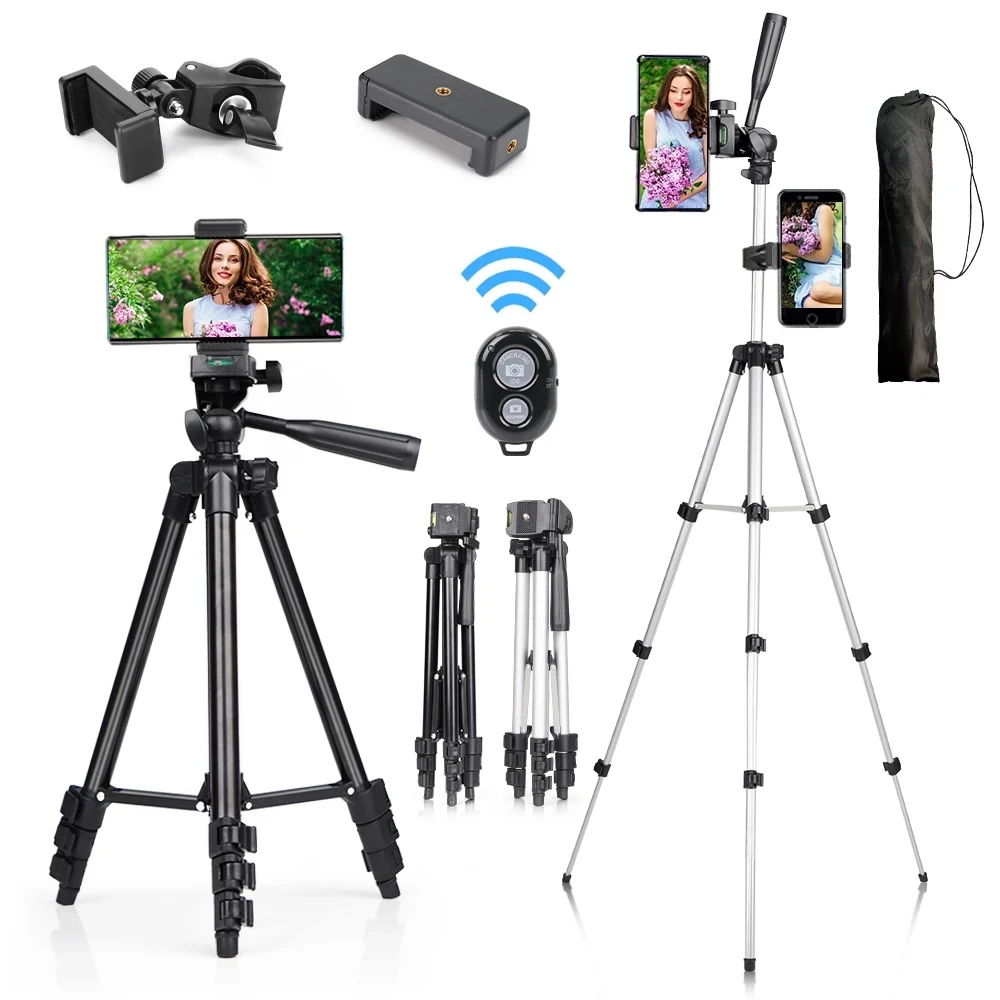 

Lightweight Camera Tripod Phone Stand Holder Portable Desktop Mobile Phone Tripode For iPhone Canon Sony Nikon Video Camera Para