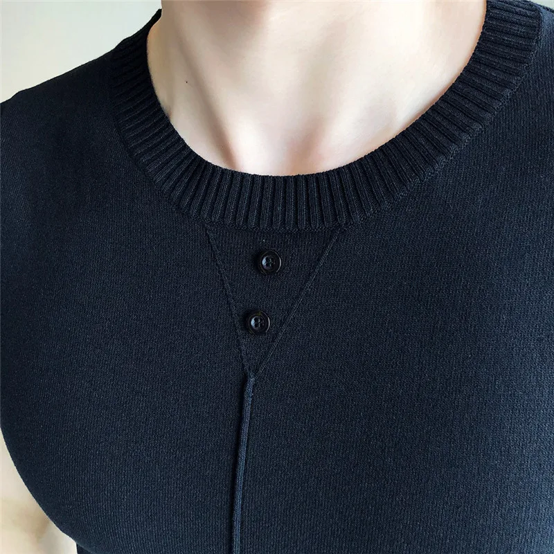 

10794-Men's short-sleeved t-shirt business lapel polo shirt summer half-sleeved men's T-shirt