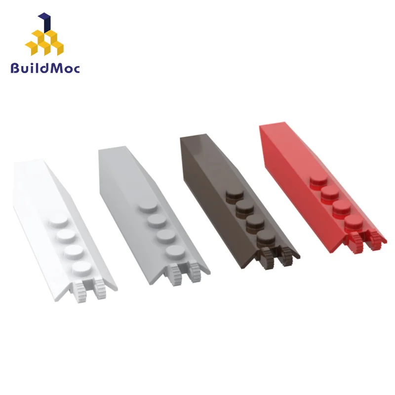 

BuildMOC 30407 Hinge Plate 1 x 8 with Angled Side Extensions For Building Blocks Parts DIY Educational Classic Brand gift Toys