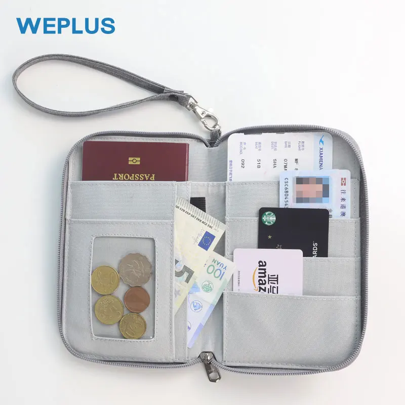 WEPLUS новинка Женский бумажник для паспорта мужской тонкий кошелек монет Id