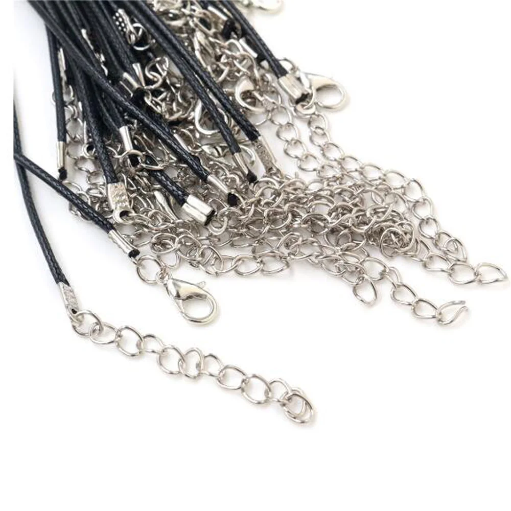 5 шт./лот 100% кожаные регулируемые черные плетеные ожерелья и подвески ручной