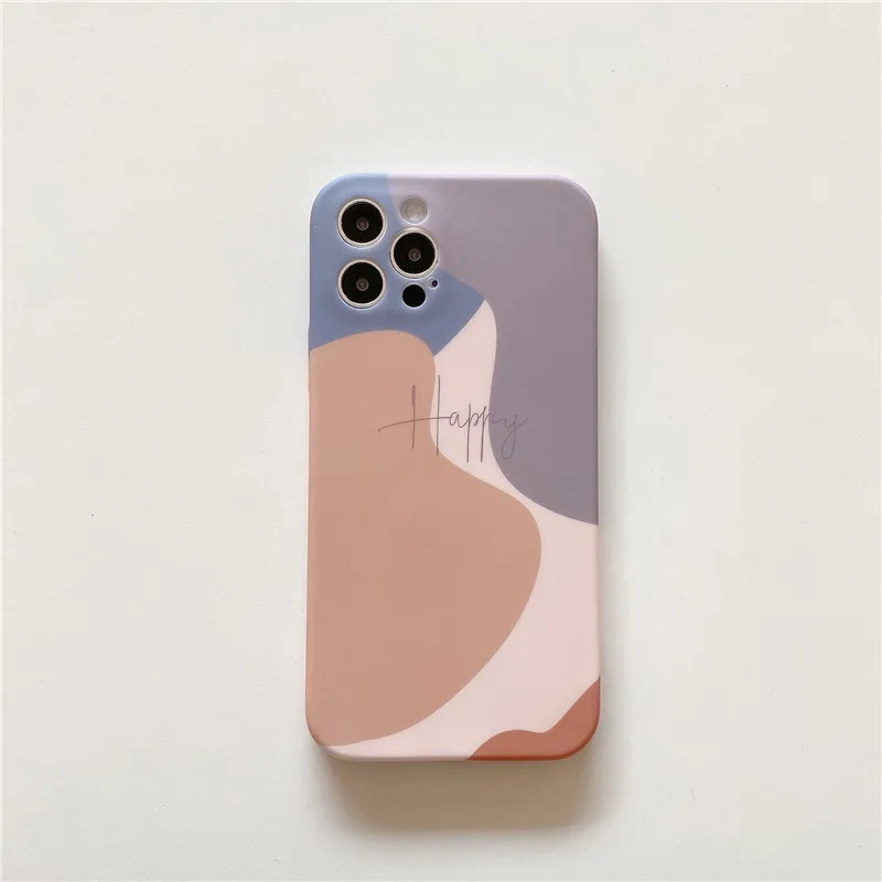 

Watercolor Art Phone Case For iPhone 12 11 Pro Max X XR XS Max 7 8 Plus 12 Soft Silicone Back Cover