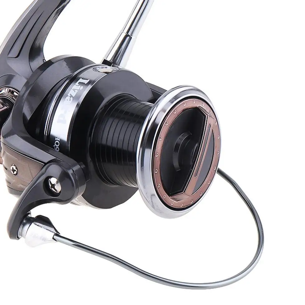 3000-10000 полноразмерная металлическая Рыболовная катушка с длинным забросом для