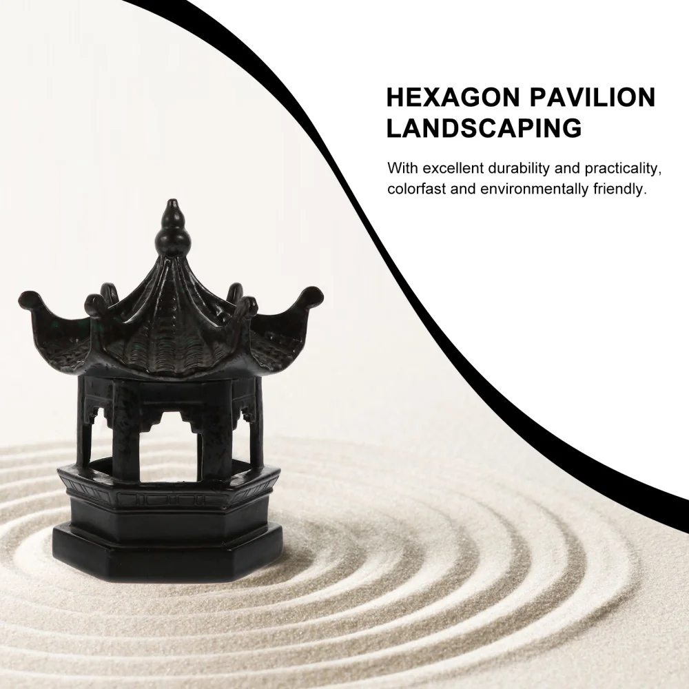 

1pc Unique Hexagon Pavilion Decor Pretty Pavilion Craft Mini Garden Decor