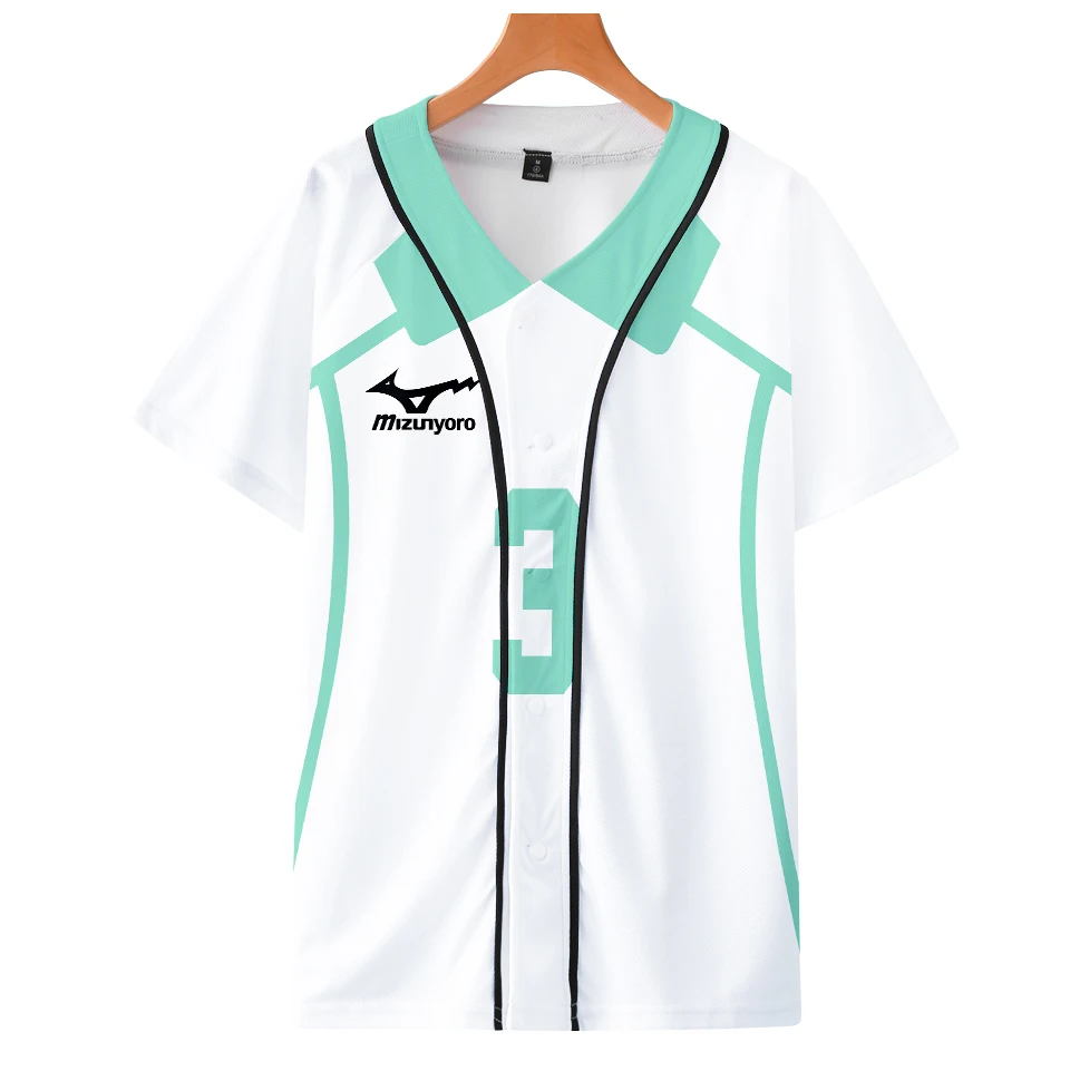 Модная футболка в стиле Харадзюку Джерси Haikyuu Aoba Johsai Ushijima Wakatoshi модная куртка с