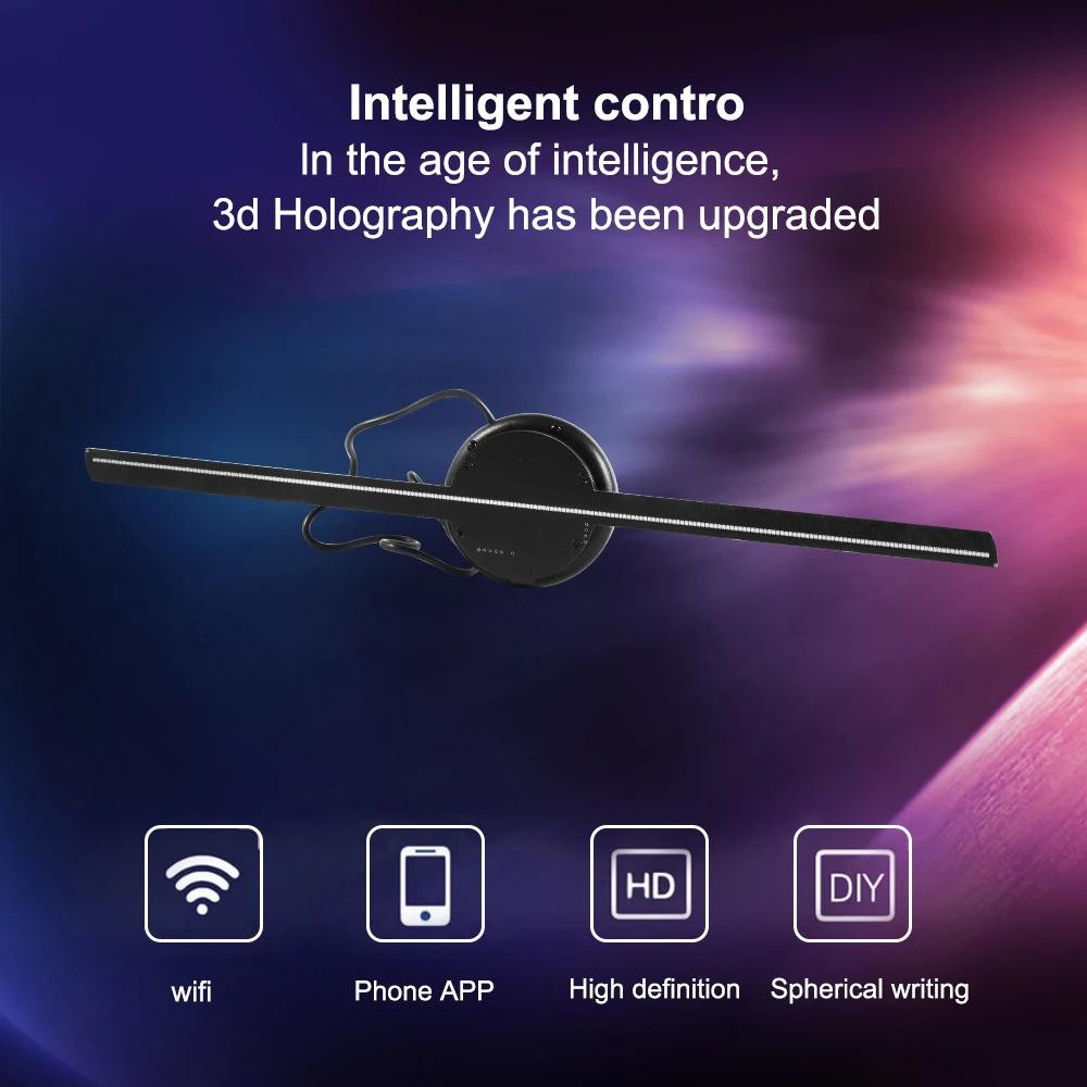 LED Lighting Advertising Display Projection Screen 3D Fan Holographic Projector Accessories |