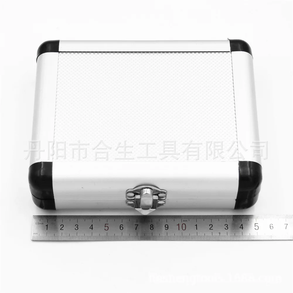 

6-piece aluminum boxed high-speed steel titanium-plated inch triangle shank step drill center punch set