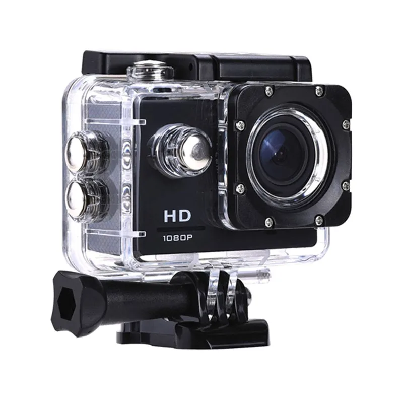 Black Action Camera Go Pro Экшн-камера 1080P Ultra HD спортивная экшн-видеокамера s 140D Подводная Водонепроницаемая камера Автомобильная камера мини-камера - Цвет: Black Action Camera