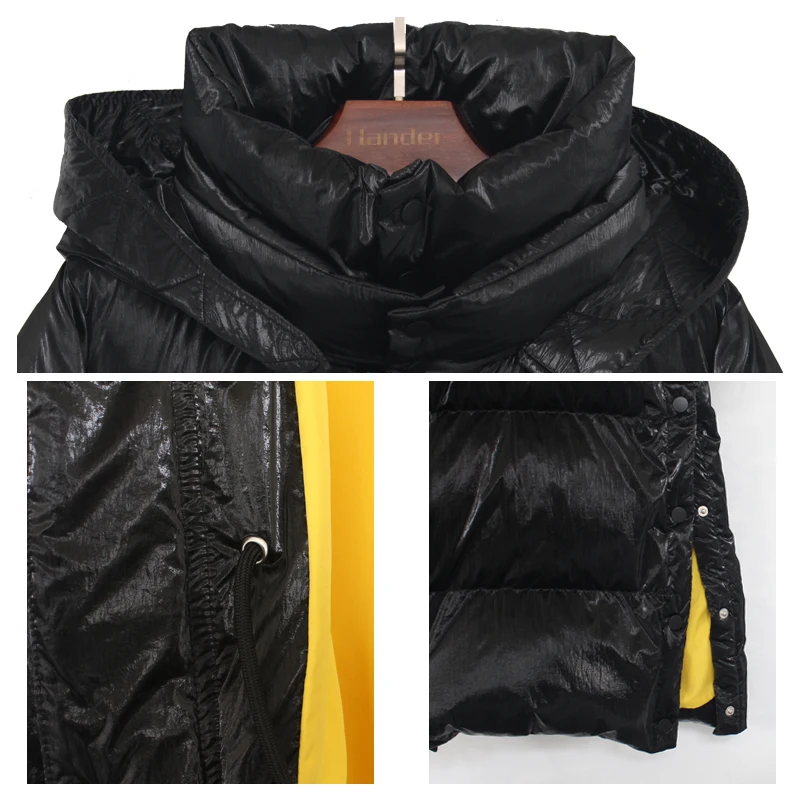 Женский пуховик с капюшоном Свободное пальто на зиму 2019 | Женская одежда