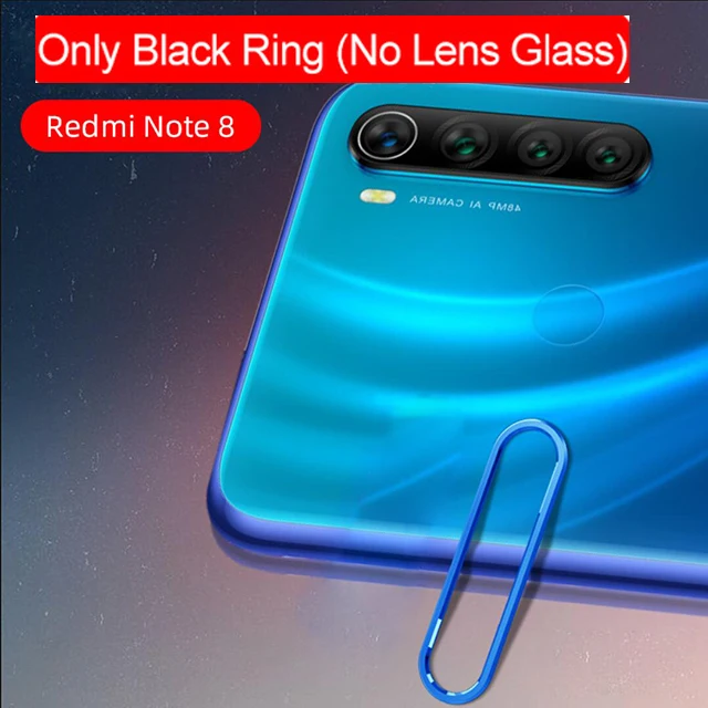 Only Blue Ring Защитное стекло для объектива для Xiao mi Red mi Note 8 7 Pro mi A3 9T SE защитное металлическое стекло для камеры чехол-кольцо на красную mi Note 8 Pro крышка - Цвет: Only Blue Ring