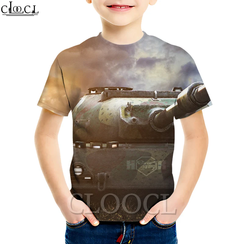 CLOOCL/Популярная летняя футболка с изображением игры World Of Tanks футболки короткими
