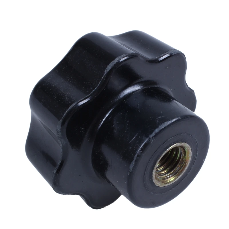 

8mm Diameter Thread Hole Black Star Head Clamping Knob Replacement