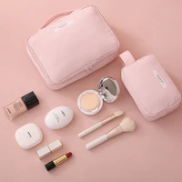 women portable travel wash cosmetic bag female transparent waterproof makeup storage large capacity cosmetic organizer case