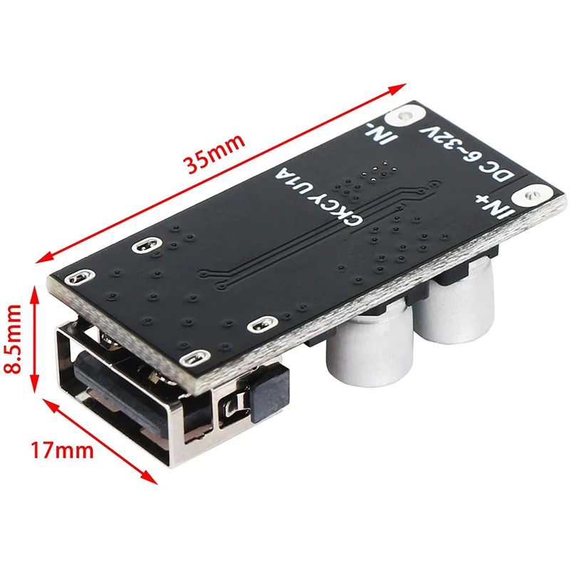 USB понижающий преобразователь 4 шт. DC модуль 6 32 в 12 В 24 до 5 QC 3 0 зарядный Модуль