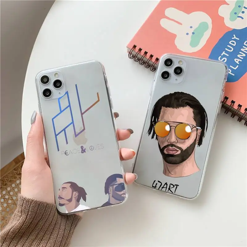

PNL QLF Rapper Singer Phone Case Clear Transparent for iPhone 11 12 13 mini pro XS MAX 8 7 6 6S Plus X 5S SE XR 2020